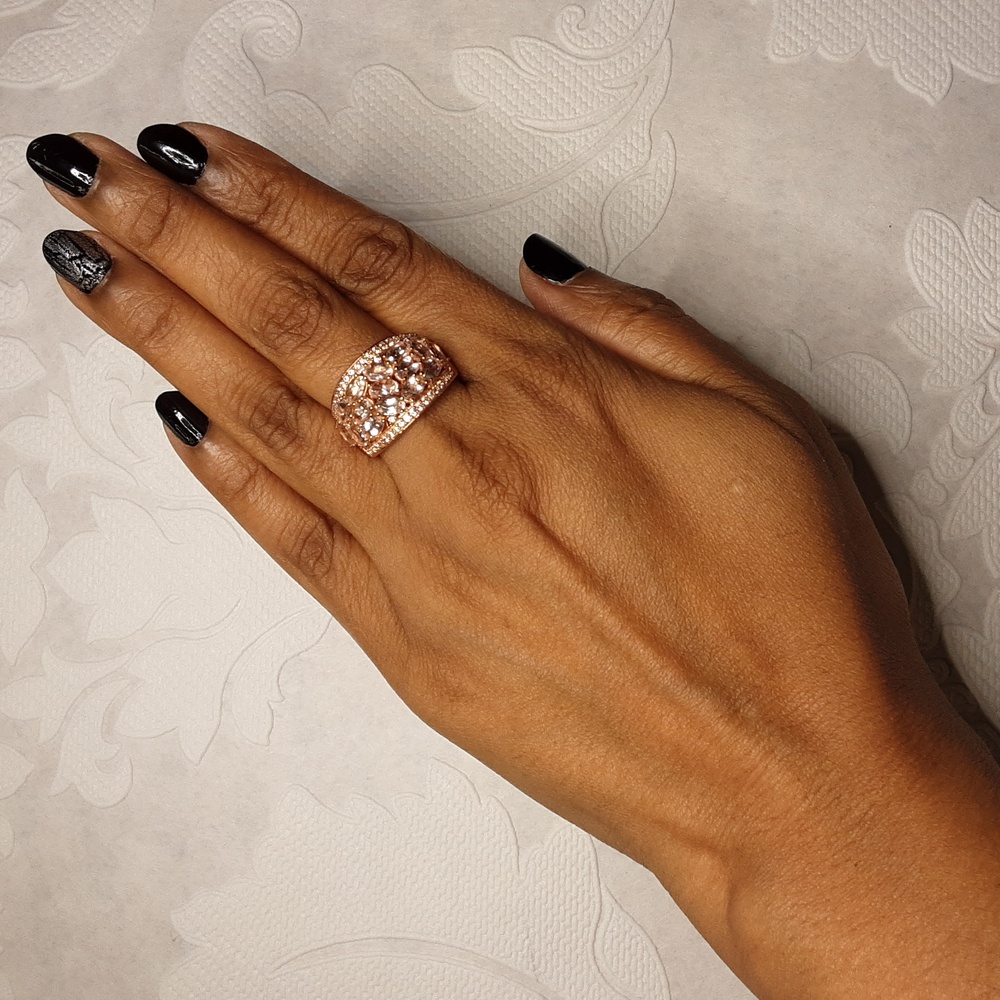 925 Morganite Ring. - Picture 5 of 8